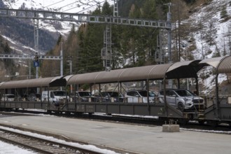 Lötschberg Autoverlad, Goppenstein, Valais, Switzerland