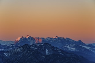 Sunrise at Wilder Kaiser, Kaiser Mountains, Tyrol, Austria
