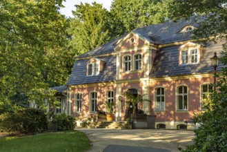 Kromlau Castle in the Kromlau Azalea and Rhododendron Park, Upper Lusatia, Gablenz, Saxony, Germany