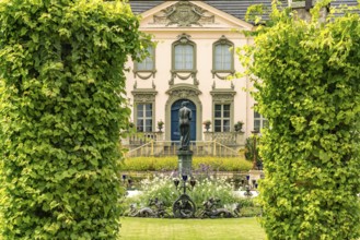 The Branitz Park with Branitz Castle, landscape park created in 1846 by Prince Hermann von