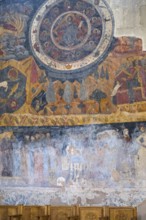 An impressive wall fresco with sacred figures and symbolic representations, Svetitskhoveli