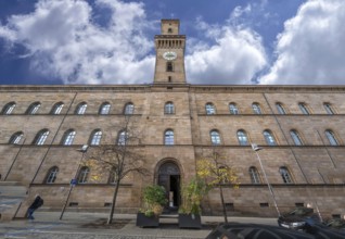 Town Hall, built 1840 to 1844, the tower is a replica of the Palazzo Vecchio in Florence, Königstr
