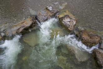 Weissach river, top view, Wildbad Kreuth, Tegernseer Tal, Upper Bavaria, Bavaria, Germany