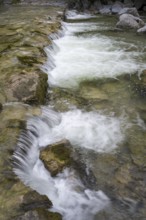 Wasserfall am Fluss Weissach, Wildbad Kreuth, Tegernseer Tal, Upper Bavaria, Bavaria, Germany