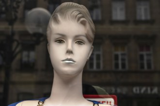 Head of a vintage mannequin from the 1950s, Bavaria, Germany