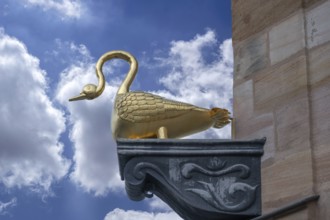 Nose sign from the former Gasthaus Goldener Swan, Wolkenhimmel, Fürth, Middle Franconia, Bavaria,