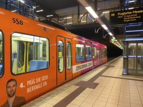 Subway, light rail, advertising for civil courage, perpetrator profile, violence, Maybachstraße