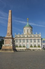 The old town hall as a museum with an obelisk on the old market square, Potsdam