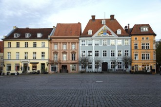 Houses in the historic old town of Stralsund, Alter Markt, UNESCO World Heritage Site,