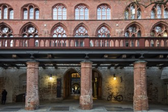 Detail Old Town Hall, Hanseatic City of Stralsund, Vorpommern-Rügen District, Mecklenburg-Western