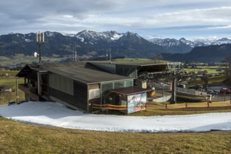 Hörnerbahn valley station, Bolsterlanfg, back mountains of the Allgäu Alps, Oberstdorf, Oberallgäu,