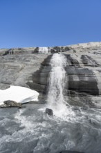 Glacier Stream with Waterfall, Worthington Glacier, Worthington Glacier State Recreational Site,