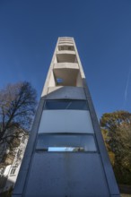 Nicodemus Church bell tower, built in 1969, Röthenbach near Schweinau district, Nuremberg, Middle