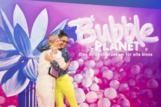 Luise Zücker and Zora Alber at the opening of Bubble Planet - The Adventure Museum for All Senses