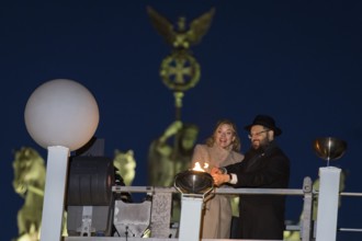 Julia Klöckner (President of the German Bundestag) at the lighting of lights to mark 20 years of