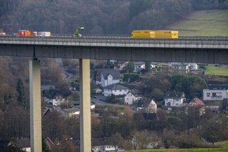 The Wiehl Valley Bridge, A4 motorway, the motorway bridge is considered extremely dilapidated,