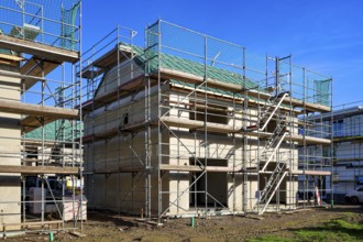 Castrop-Rauxel, North Rhine-Westphalia, Germany - residential construction in the Ruhr area. New