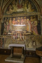 15th century frescoes in St. Catherine's Chapel, Collegiata di Santa Maria Assunta,