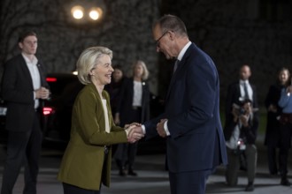 Ursula von der Leyen (President of the European Commission) and Friedrich Merz (Chancellor of the
