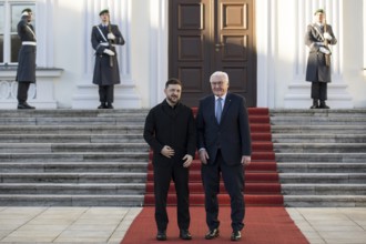 Volodymyr Selensky (President of Ukraine) and Frank-Walter Steinmeier (President of the Federal
