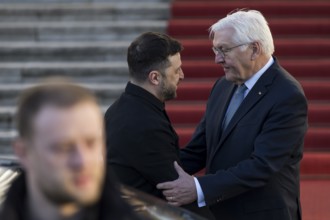 Volodymyr Zelensky (President of Ukraine) and Frank-Walter Steinmeier (President of the Federal