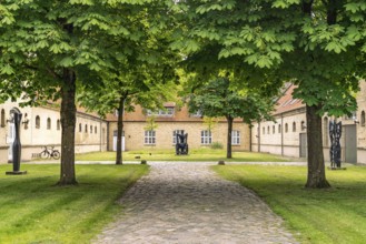 In the sculpture park of Gottorf Castle Museum Island, City of Schleswig, Schleswig-Holstein,