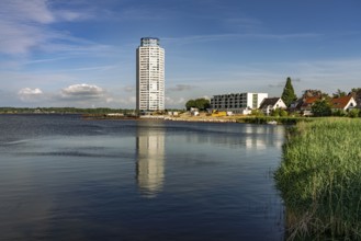 The Viking Tower and Schlei, City of Schleswig, Schleswig-Holstein, Germany