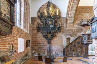 Börnsen epitaph in the interior of St. Nicolai church in Eckernförde, Schleswig-Holstein, Germany