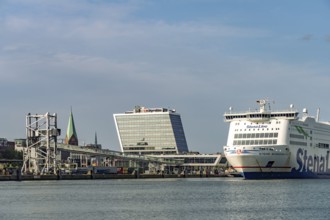 The Stena Scandinavica ferry on the Stena Line in the port of Kiel, Schleswig-Holstein, Germany