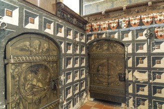 Buchwaldt and Pogwisch tombs in the interior of St. Nicolai Church in Eckernförde,