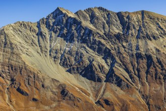 The peaks of the Les Diablons mountains, above Zinal, Val d'Anniviers, Valais Alps, Canton of