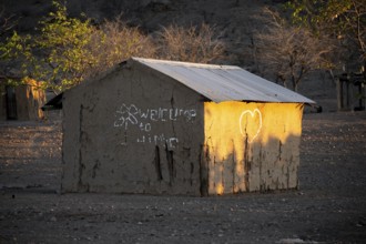 Village house, Welcome, Kaokoveld, Kunene, Namibia