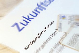 Debanking: Symbolic letter from a bank regarding account termination