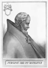 Sergius IV (born around 970 in Rome, died 12 May 1012) was pope from 31 July 1009 until his death,