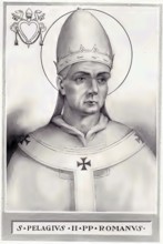 Pelagius II (born in Rome, died 7 February 590) was Bishop of Rome from his election on 26 November