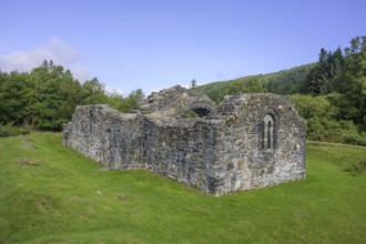 St Saviors Church Ruins, Glendalough, Wicklow Mountains National Park, Brockagh, County Wicklow,