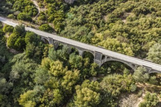 Cycle path Via Verde de la Sierra, Puerto Serrano to Olvera, old railroad track, cycle path on