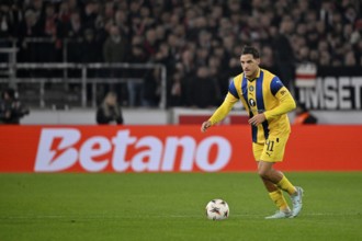 Itai Ben Hamo Maccabi Tel-Aviv FC (41) Action on the ball in the background perimeter advertising