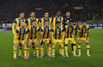 Team, team, team photo, team photo, Maccabi Tel Aviv FC, Europa League, MHPArena, MHP Arena