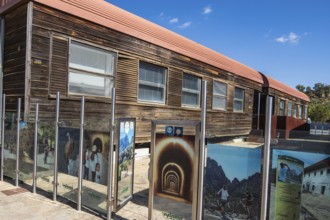 Former train station at village Olvera, now used for tourism, cafe and lodging, cycle path Via