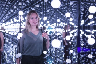 Marie von den Benken at the opening of Bubble Planet - The Adventure Museum for All Senses at Arena
