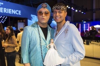 Julian F.M. Stöckel and Marcell Damaschke at the opening of Bubble Planet - The Adventure Museum