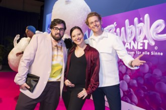 Steven Preisner, Nadja Jo Klapper and Johannes Heinrichs at the opening of Bubble Planet - The