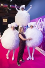 Regina Halmich at the opening of Bubble Planet - The Adventure Museum for All Senses at Arena