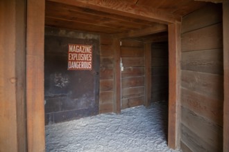 Tonopah, Nevada - The Tonopah Historic Mining Park. Mining began here in 1900 with the discovery of
