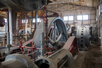 Tonopah, Nevada - The Mizpah Mine hoist house at Tonopah Historic Mining Park. Mining began here in