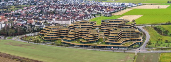 Lidl, head office of the food discounter. Exterior view of the main building. The company is part