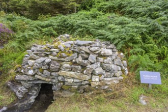 Stone sweat lodge, open-air museum, Glencolmcille, County Donegal, Ireland