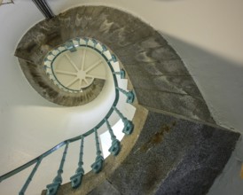 Spiral staircase in Fanad Head Lighthouse, Fanad, County Donegal, Ireland