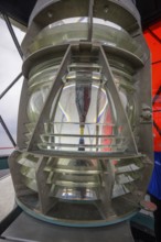 Modern lighthouse with LED technology in Fanad Head Lighthouse, Fanad, County Donegal, Ireland